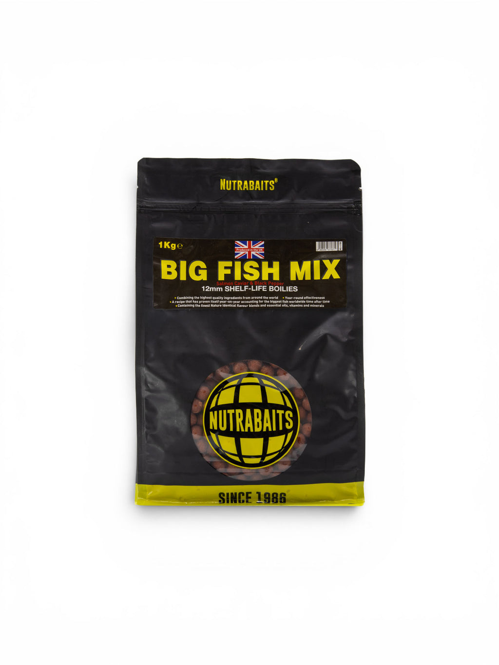 Big Fish Mix: Salmon, Caviar & Black Pepper Shelf-Life Boilies