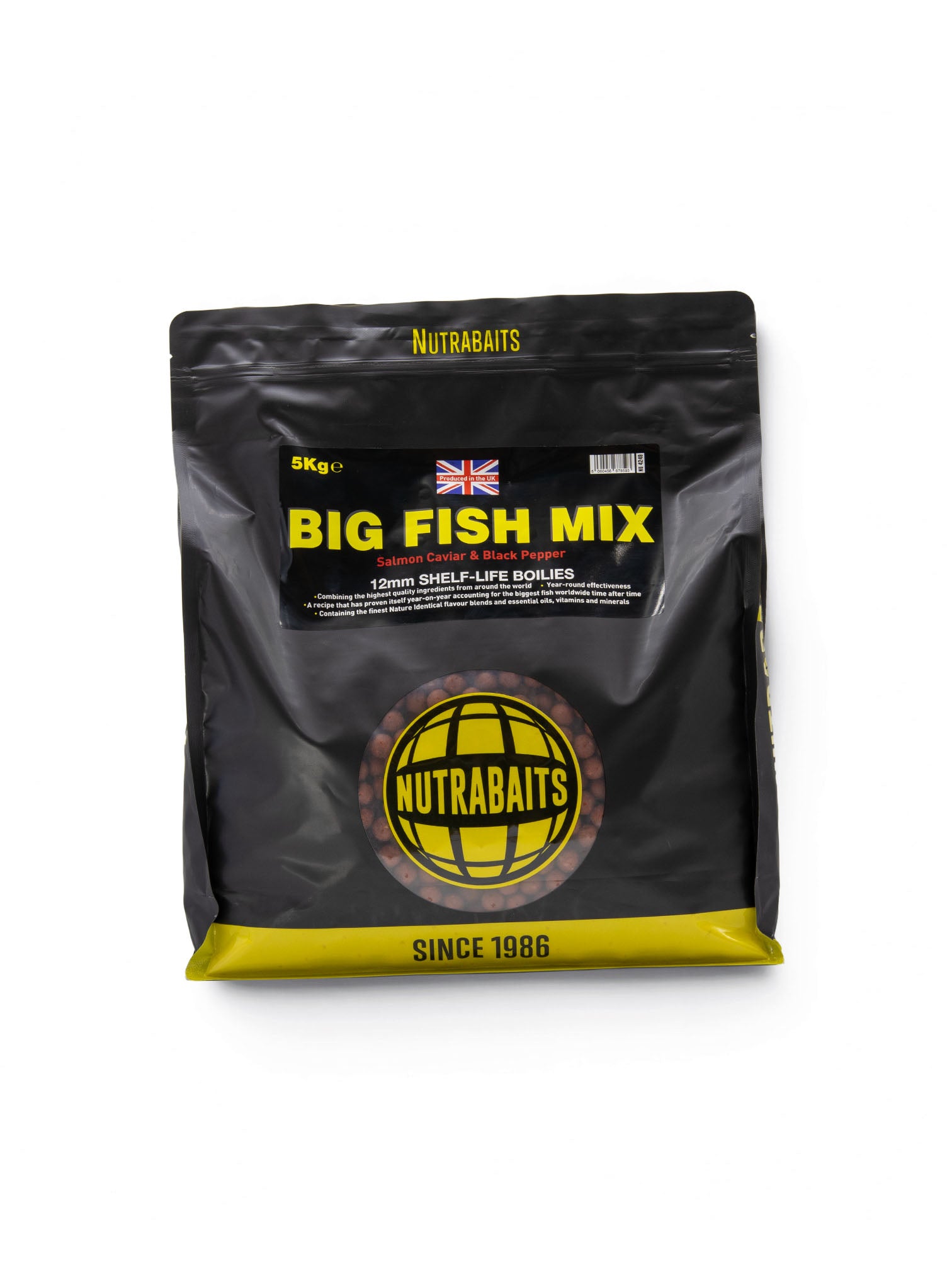 Big Fish Mix: Salmon, Caviar & Black Pepper Shelf-Life Boilies