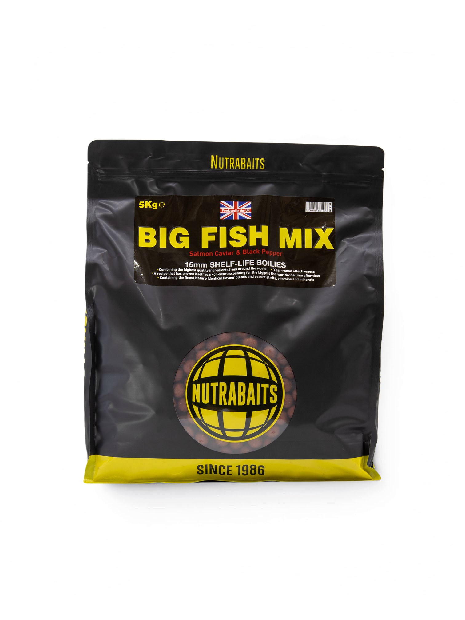 Big Fish Mix: Salmon, Caviar & Black Pepper Shelf-Life Boilies