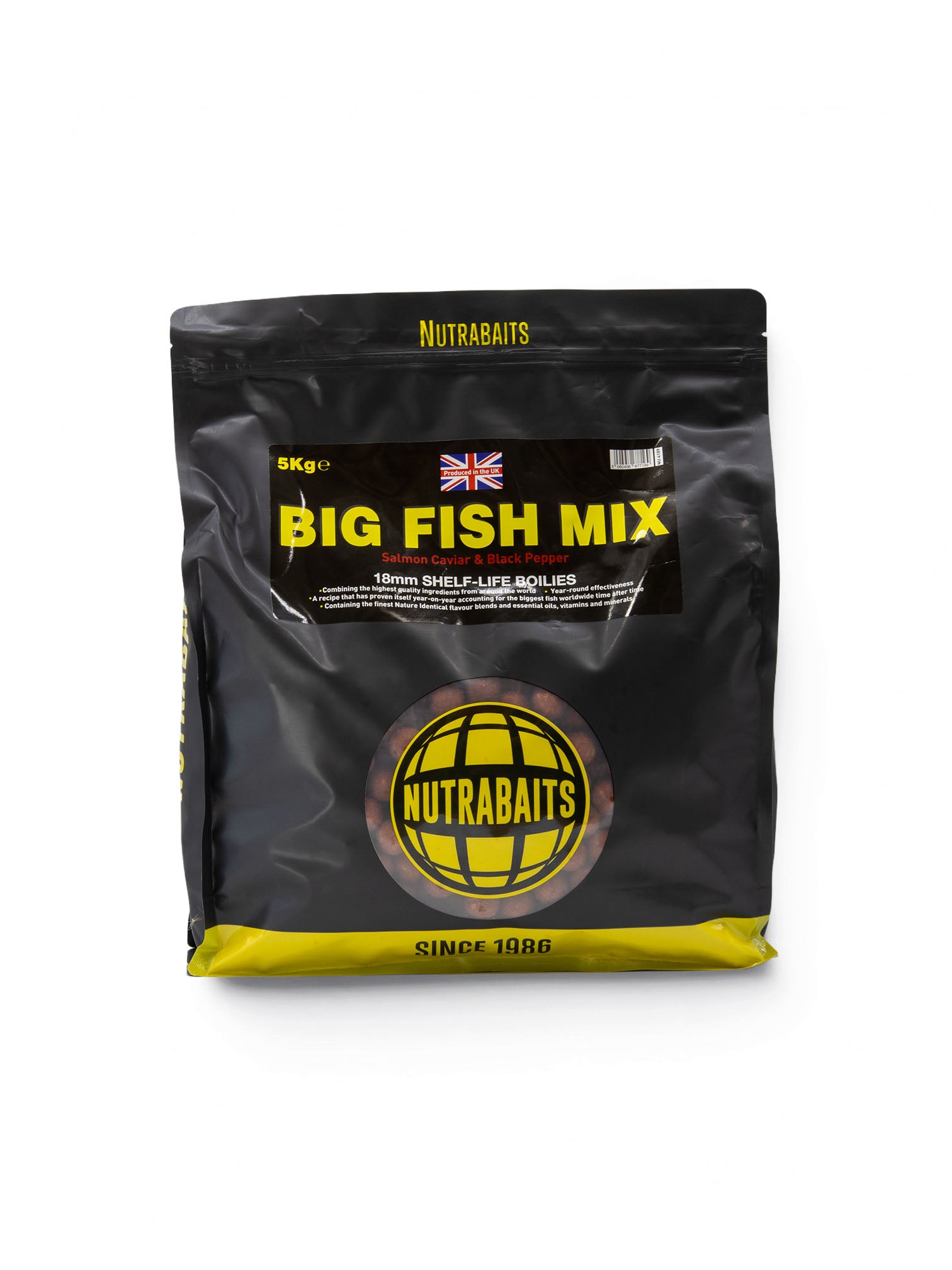 Big Fish Mix: Salmon, Caviar & Black Pepper Shelf-Life Boilies