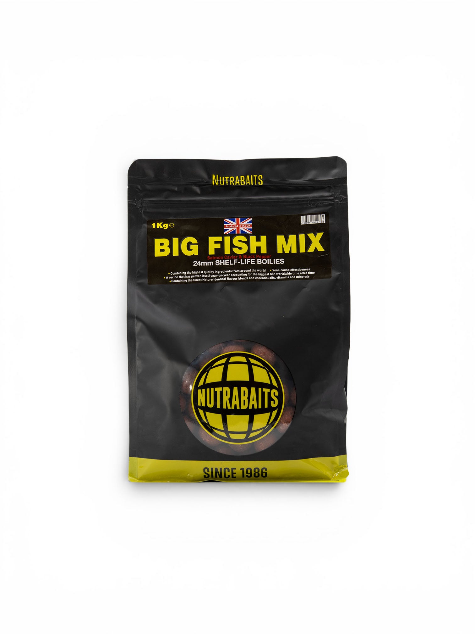 Big Fish Mix: Salmon, Caviar & Black Pepper Shelf-Life Boilies