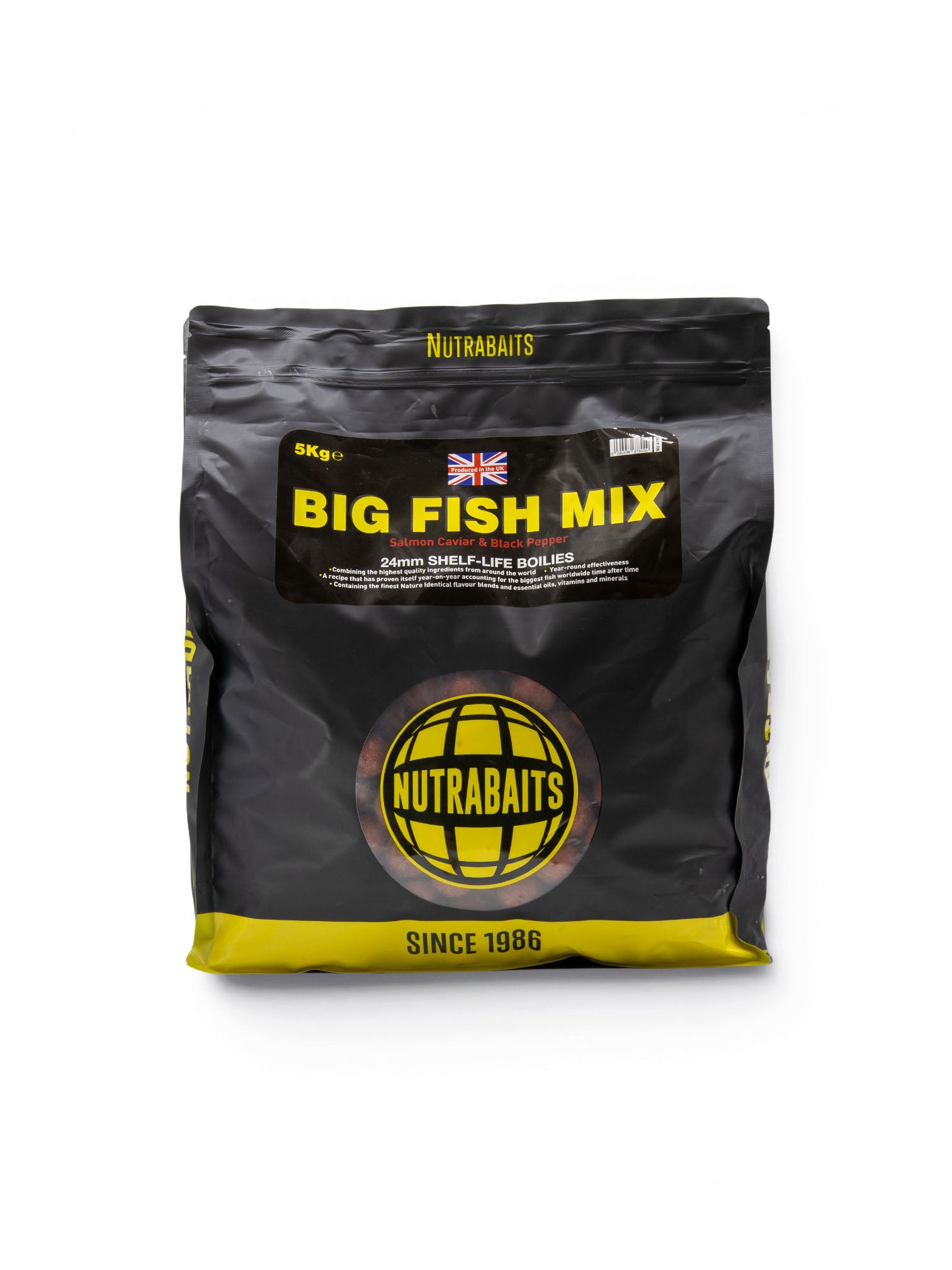 Big Fish Mix: Salmon, Caviar & Black Pepper Shelf-Life Boilies