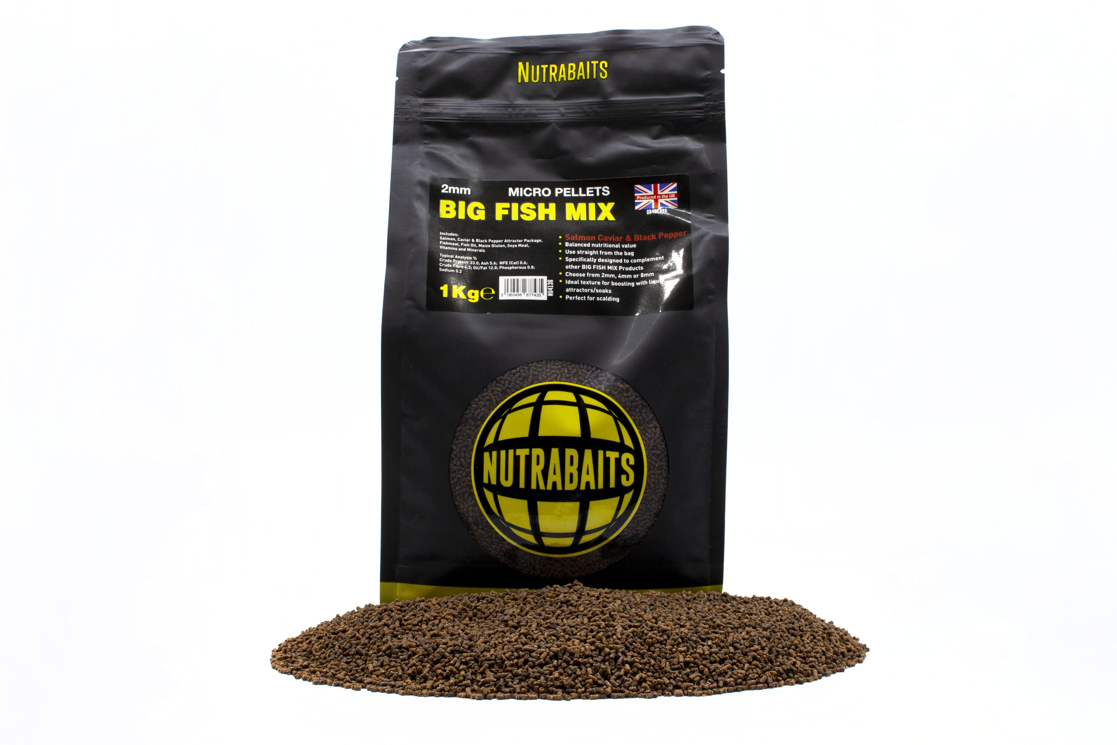 Big Fish Mix: Salmon, Caviar & Black Pepper Pellets