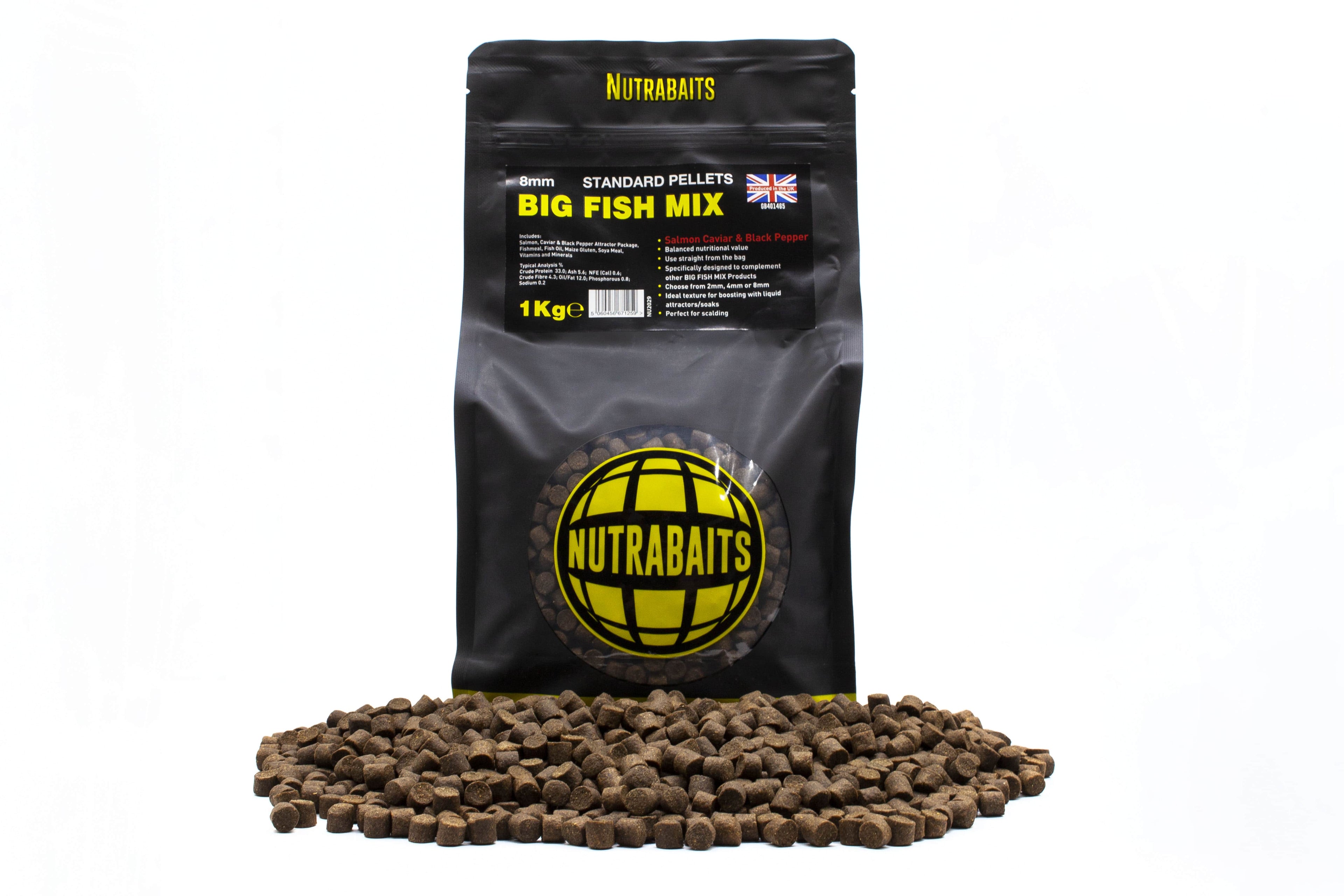 Big Fish Mix: Salmon, Caviar & Black Pepper Pellets